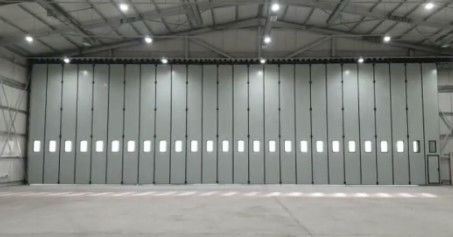 Metodo di apertura automatica / manuale delle porte pieghevoli industriali di grandi dimensioni