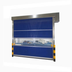 comprare Porte di persiana a rotazione ad alta velocità in PVC industriale, porta automatica veloce veloce online manufacture
