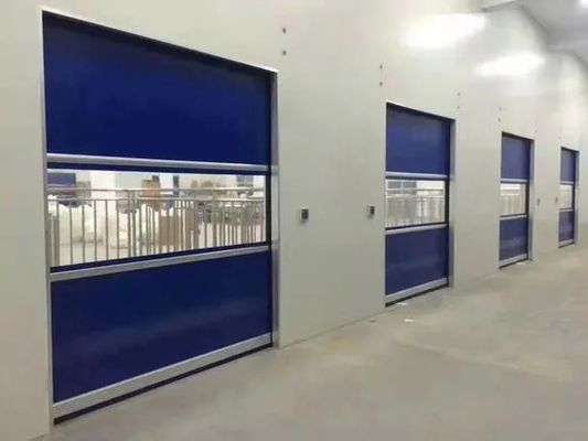 comprare High Speed Spiral Door with Polyester Fiber Base Fabric Galvanized Steel Frame and Infrared Security System online manufacture