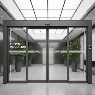 comprare Porte automatiche scorrevoli commerciali con isolamento termico opzionale, design personalizzabili, che migliorano sicurezza e accessibilità online manufacture