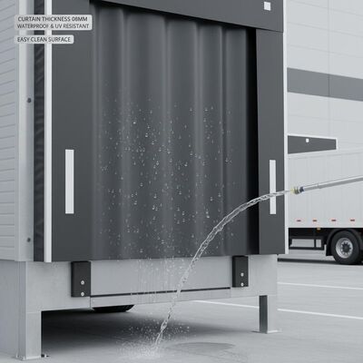 comprare Spessore Tenda 08mm Rifugio per Baia di Carico Offre Tessuto Impermeabile Resistente ai Raggi UV e Superfici a Bassa Manutenzione Facili da Pulire online manufacture