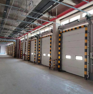 0.4mm Acciaio Galvanizzato Porte sezionali industriali RAL9006 / RAL9002 Colore