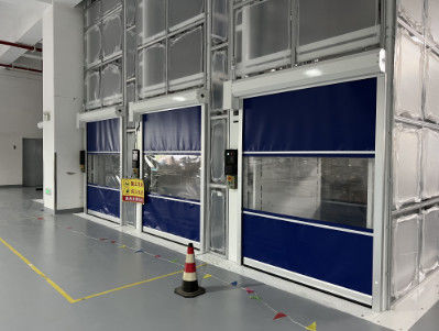 Porta veloce industriale in acciaio galvanizzato in PVC 2m/s 900N / 800N Resistenza alla rottura