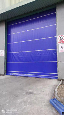 Pelle industriali blu Porte a rotoli di protezione di sicurezza Porte a impilamento rapido