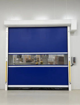 Porta a rullo gialla in PVC ad azione rapida Porta a rullo ad alta velocità Porta di servizio