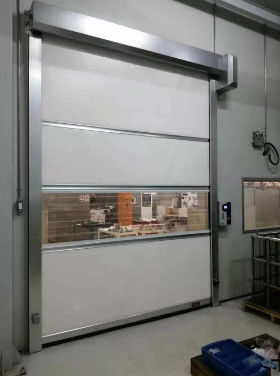 PVC Fast Roll Up Garage Doors Automatic Roller Shutter Doors velocità da 0,8 a 1,2 m/s