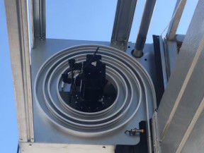 Metodo di sollevamento per porte a spirale ad alta velocità industriali a turbina / aspirazione ellittica