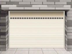 Porta di garage a slitta a segmento in acciaio elettrico automatico
