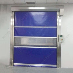 Porte a rotolamento ad alta velocità in PVC blu