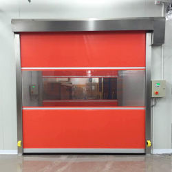 Porta ad alta velocità in PVC prestazioni affidabili per magazzini affollati con apertura automatica