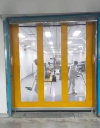 Metodo di apertura a rotolamento ad alta velocità per porte in PVC, facile sostituzione, manutenzione semplice, rivestimento autopulente
