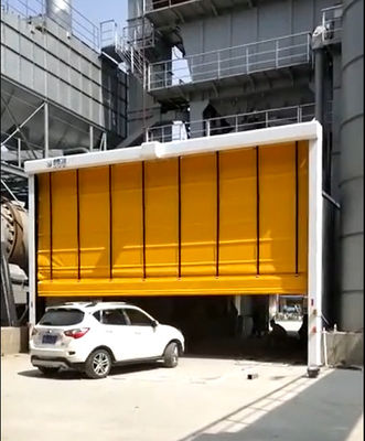 ISO 9001 Porte a impilamento rapido Tissu di finestre in PVC Porte a rotolo di garage