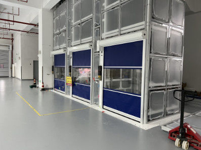 Porta veloce industriale in acciaio galvanizzato in PVC 2m/s 900N / 800N Resistenza alla rottura