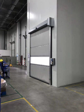 PVC Fast Roll Up Garage Doors Automatic Roller Shutter Doors velocità da 0,8 a 1,2 m/s