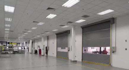 Porte a rotoli in tessuto di PVC automatiche a azione rapida Porte a rulli industriali