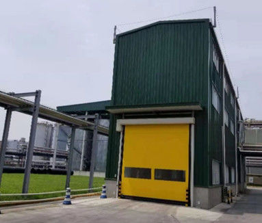 CE Industrial Fast Door Alta resistenza Poliestere Fibra PVC Spessore del sipario 0,8 mm