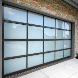 Leggio di alluminio elettrico duraturo galleggiante a cielo aperto porta di garage sezionale porta di garage sezionale casa hotel